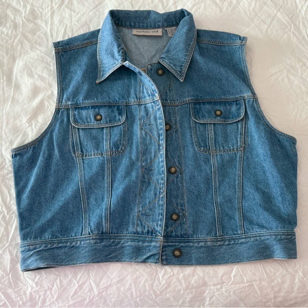 Vintage Northern Isles Blue Denim Vest